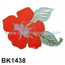 BK1438 - Flower Belt Buckle With Enamel